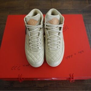 1-of-1 SIGNED Don C x Air Jordan 2 Retro ‘Beach’ Men’s Sz 9 - Full Set